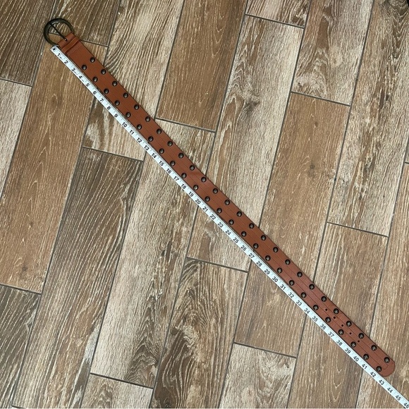 Vintage Harold’s Wide Brown Leather Studded Belt main image 7
